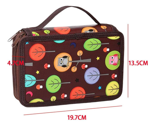 Estuche Porta Lápices De Colores Con 72 Ranuras Útiles