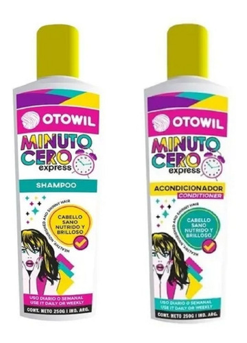 Otowil Minuto Cero Express - Shampoo 250ml + Acondicionador 