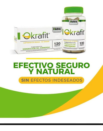 Okrafit 120 Cápsulas + Envío Gratis