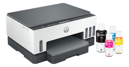 Impresora A Color Multifunción Hp Smart Tank 720 Con Wifi Blanca 100v/240v