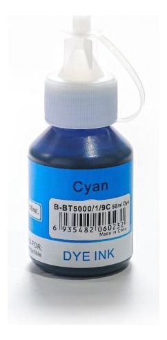 Tinta Bt5000 5001 5009c Cyan Para Brother Dcp-t300 Tinta Cian
