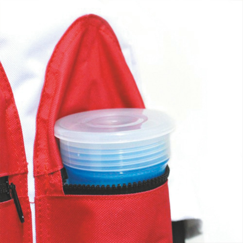 Mochila Prescolar Espacial Blanca Y Roja