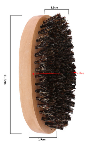 Cepillo Para Hombre, De Imitación Natural De Jabalí, Con Man