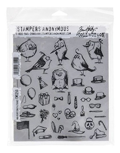 Stampers Anonimo Cms250 Mini Pajaro Loco Y Cosas Tim Holtz S