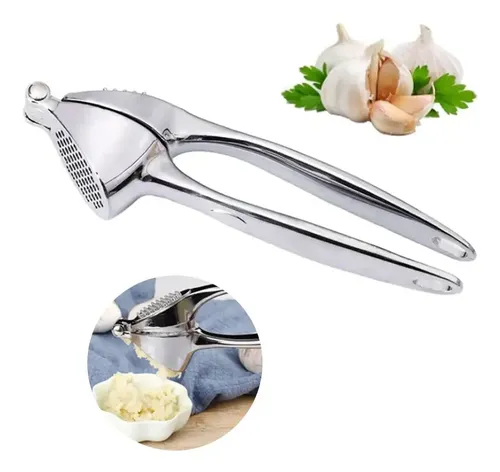Espremedor Amassador Triturador De Alho Inox Muito Forte Cor Prat...
