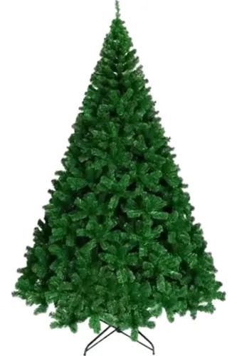 Árvore De Natal Pinheiro Luxo 2,40m 1500 Galhos Verde Cheia