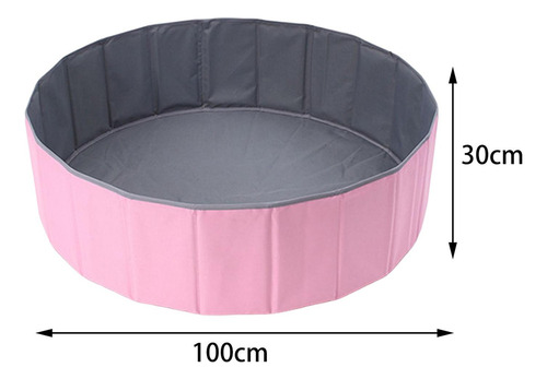Nuevo Piscina De Bolas Ocean Plegable Rosa 100cm X H30cm