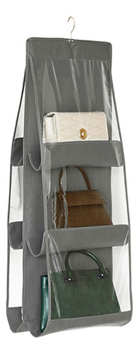 Organizador De Armario Para Colgar Bolsos, Transparente, 6 B