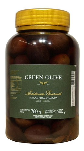 Aceitunas Negras Naturales En Aceite N° 000 X 480 Gr Esc