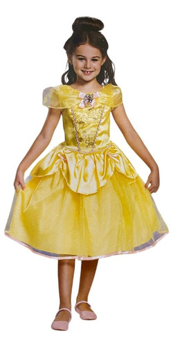 Disfraz Princesa Bella Classic Original Niña Talla 4 A 8 Años