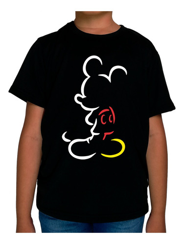 Set 3 Playeras Mickey Minnie Silueta