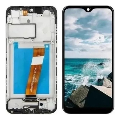 Sjpm Display Tela Touch Frontal Para Samsung A01 A01m Aro