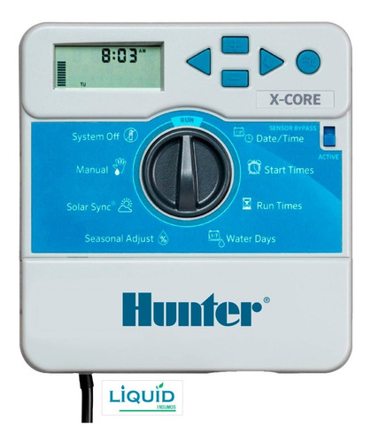 Imagen 1 de 10 de Programador Controlador Riego Hunter Xcore 4 Estaciones Zona