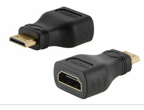 Imagem 2 de 6 de Adaptador Conector Mini Hdmi Macho Para Hdmi Fêmea