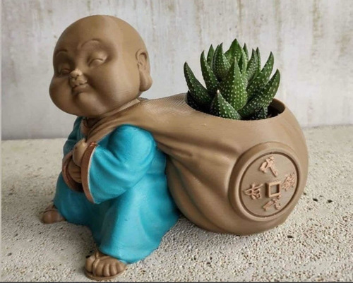 Maceta Para Captus O Suculentas En Forma De Baby Buda