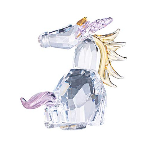 Figurines De Unicornio De Cristal Decoración Del Hogar...