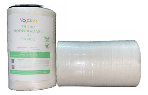 Rollo Papel Bambú 100 Hojas Desechables Para Pañal Ecológico