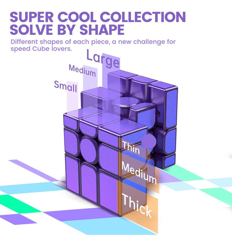 Cubo Mágico De Espejo Magnético, Con 48 Imanes, Raro Cubo