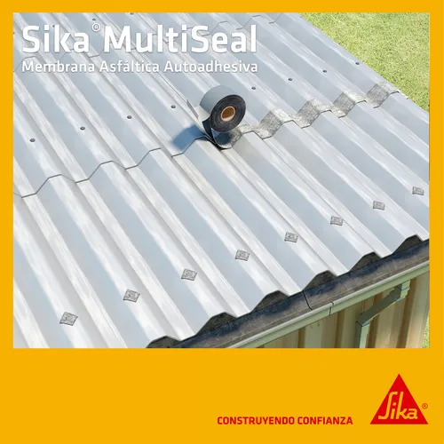 Membrana Asfáltica Autoadhesiva Sika - Rollo 10mts X 10cm