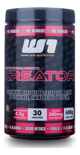 Kreator Pre-workout - 600 G/30 Servings - Pre-entrenamiento