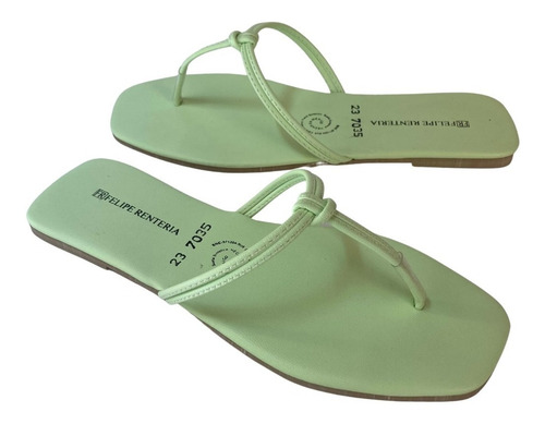 Sandalia Dama Felipe Rentería Pata De Gallo Moda Piso Flat