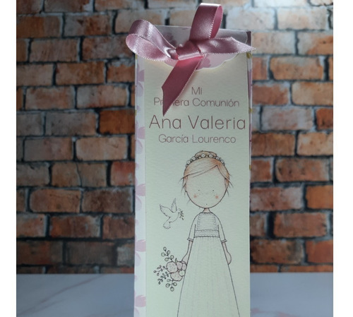 Caja Con Tarjeta De Recuerdo Primera Comunión Niño/niña
