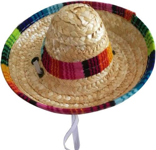 Sombrero De Paja Para Perro Y Gato, Mini Sombreros Mexica...