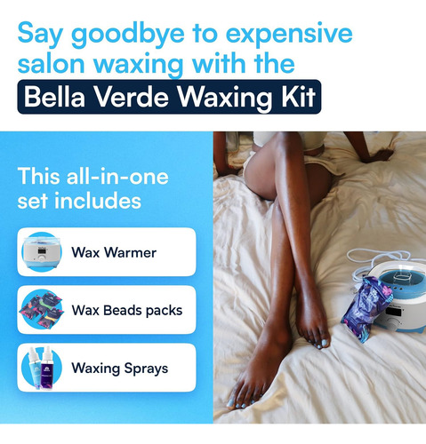 Kit De Depilación Digital Bella Verde Para Derretir Cera, 20