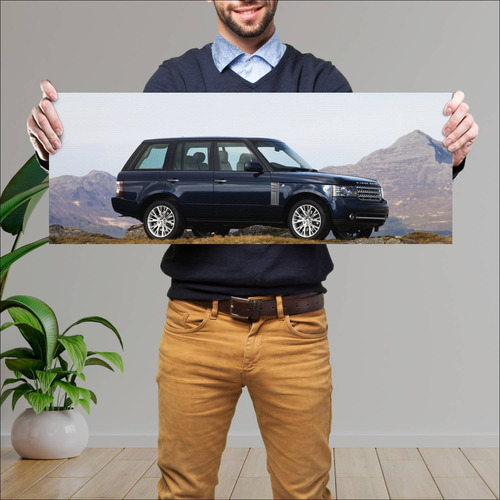 Cuadro 30x80cm Auto 2009 Range Rover Autobiograp 77