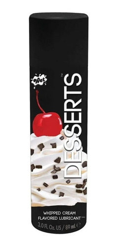 Lubricante Wet Desserts Sabor Crema Batida 3 Oz (89 Ml)