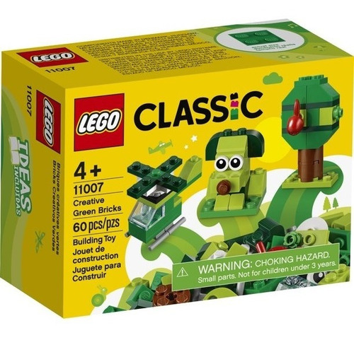 Lego Classic 11007 Perrito Verde 3 En 1 Figuras 60 Pzs