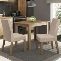 Comprar Juego De Comedor Vic Con 2 Sillas Marrón\u002Fimperial