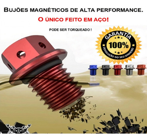 Parafuso Bujão Óleo Magnético Motor Ap/vhc/ohc - Aço/metal