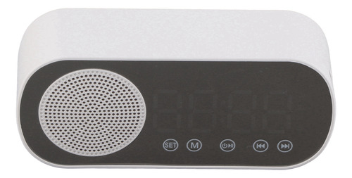 Reloj Despertador Digital Reloj De Espejo Con Altavoz