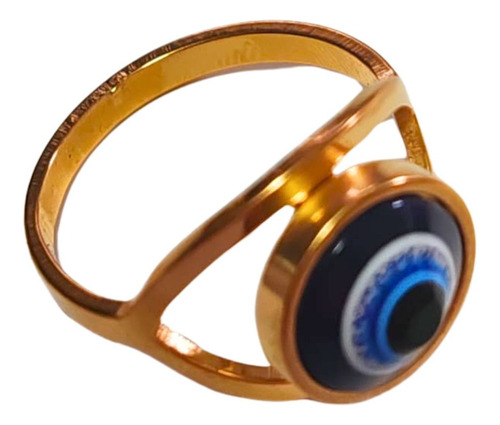 Anillo Ojo Turco De Acero Inoxidable - Diseño Elegante Ojo Turco Grande 21