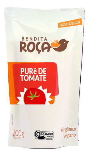 Purê De Tomate Orgânico Bendita Roça 200g