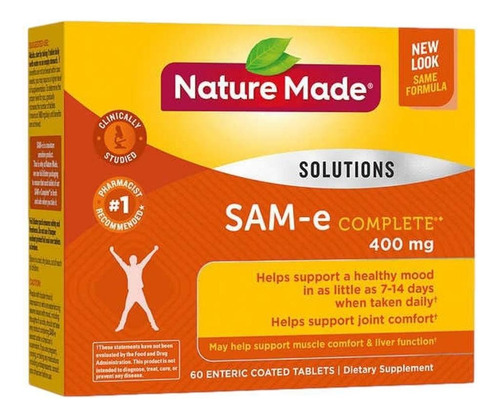 Nature Made SAM-e Complete 400 mg - 60 comprimidos