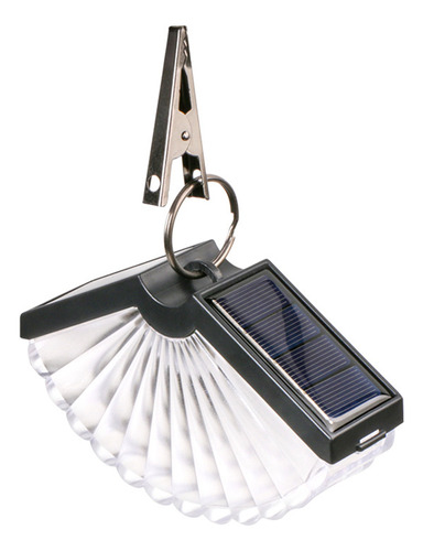 Elegante Lámpara Colgante Solar En Forma De Abanico Con Clip