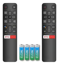 Comprar Kit 2 Controle Remoto Para Tcl Tv Smart  Netflix Globoplay