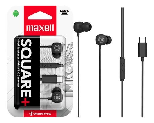 Audifonos Maxell Square+ In-ear Tipo-c Microfono Manos Libre
