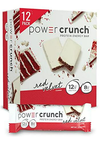 Energía De La Proteína Crunch Energy Bar, Red Velvet, 12 Cou