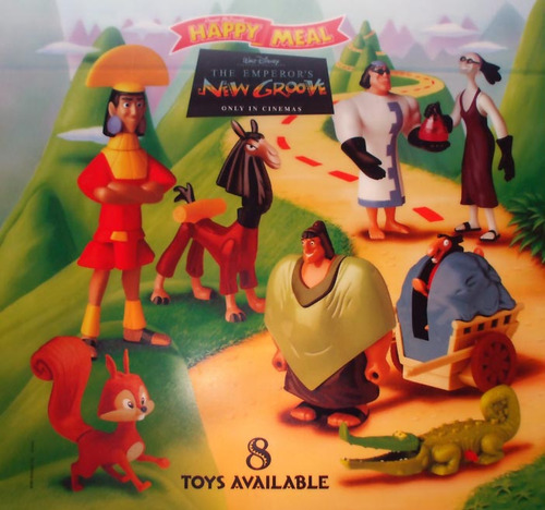 Muñeco Kuzco Llama Las Locuras Del Emperador Mcdonalds 2001