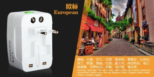 2 Adaptadores De Viaje Mundial Para Cualquier Region