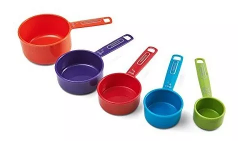 Farberware Color Juego de tazas y cucharas medidoras de plástico