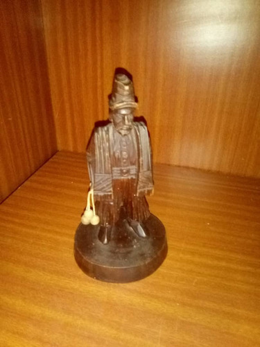 Estatua Retro Escultura Oferta Hasta Hoy Tallada Madera G1