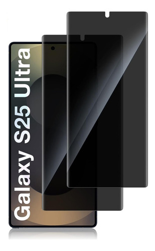 2 Micas Privacidad Vidrio Cristal Templado 9h Para Samsung Galaxy S25 Ultra