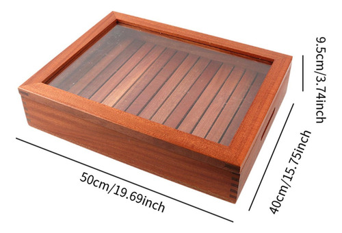 Plato De Sushi De Madera Cocina Japonesa Para 50x40x9.5cm