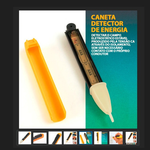 Caneta Detectora De Energia Voltímetro Teste Tensão Sonora