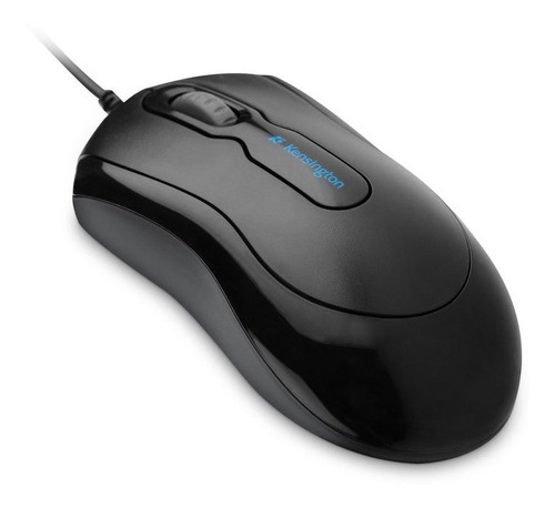 Mouse Kensington Con Cable/negro Brillante Color Negro