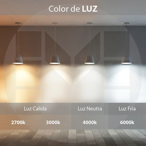 Imagen 7 de 10 de Dicroica Led 7w Gu10 Luz Calida O Fria Eco Pack X10